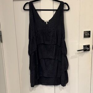 Joie Charcoal Layered Mini Dress